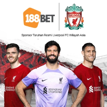 Banner Sponsor 188BET dan Liverpool 2022